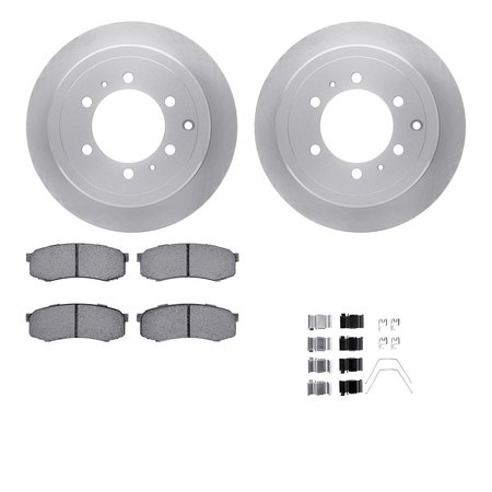 DYNAMIC FRICTION CO 6512-76608, Rotors with 5000 Advanced Brake Pads includes Hardware 6512-76608